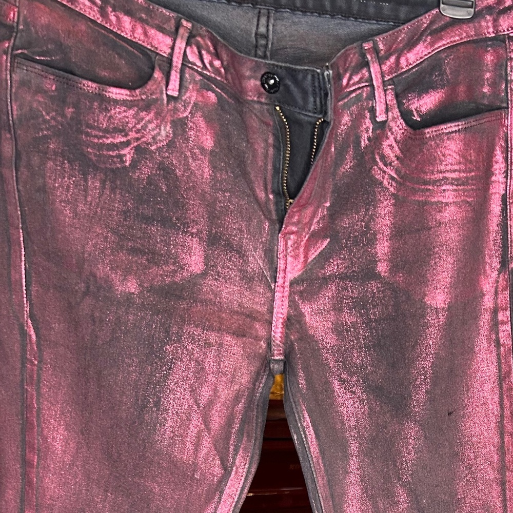 LEVIS METALLIC SKINNY JEANS